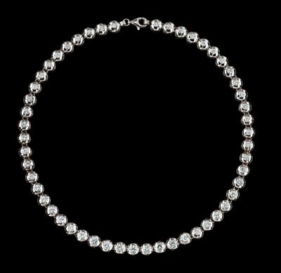 A Brilliant Necklace, Total Weight c. 7.50 ct - Klenoty