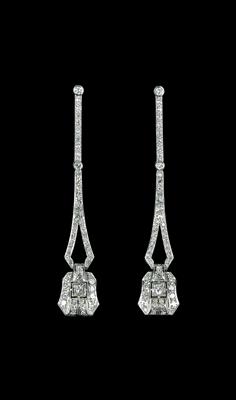 Diamant Ohrsteckgehänge zus. ca. 1,70 ct - Juwelen