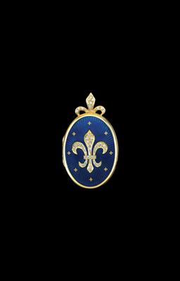 Faberge by Victor Mayer Medaillon mit Brillanten zus. ca. 0,45 ct - Juwelen