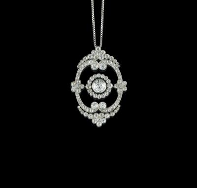 An Old-Cut Diamond Pendant, Total Weight c. 8.20 ct - Jewellery