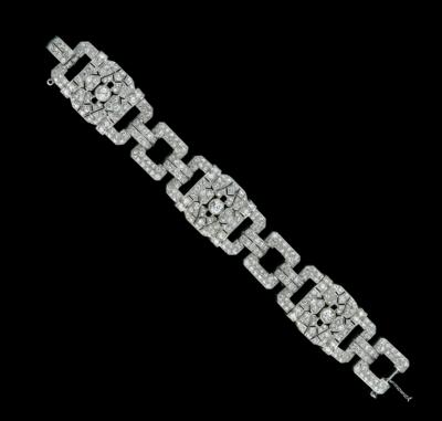 An Old-Cut Diamond Bracelet, Total Weight c. 20 ct - Klenoty
