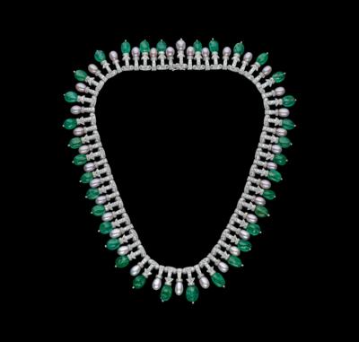 Brillant SmaragdCollier - Juwelen