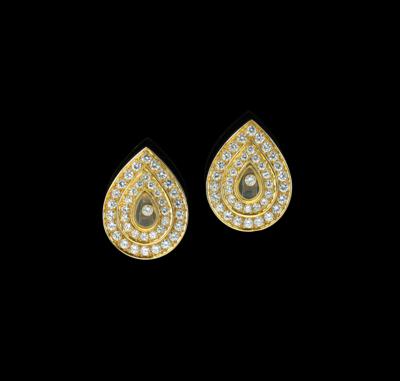 A Pair of Brilliant Ear Clips by Chopard, Total Weight c. 2.10 ct - Jewellery