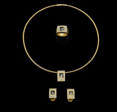 A ‘Happy Diamonds’ Brilliant Jewellery Set by Chopard, Total Weight c. 3.83 ct - Jewellery