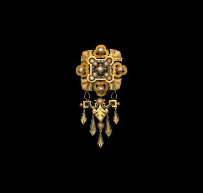 A Diamond Brooch, Total Weight c. 0.45 ct - Juwelen