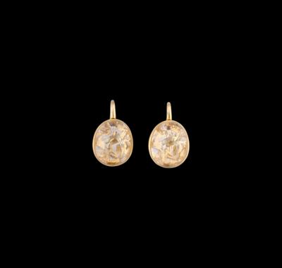 A Pair of Arabesque Quartz Earrings by Pomellato - Jewellery