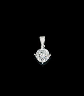 A brilliant solitaire pendant 3.01 ct - Šperky