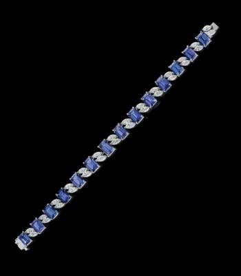 Diamant Tansanit Armband - Juwelen