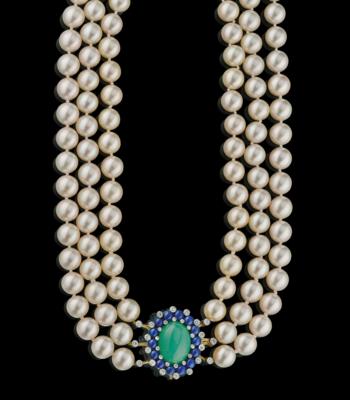 A cultured pearl necklace by G. Paltscho - Šperky