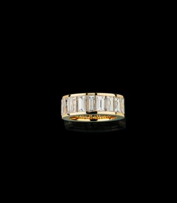 Hemmerle Diamant Memoryring zus. ca. 10,50 ct - Juwelen