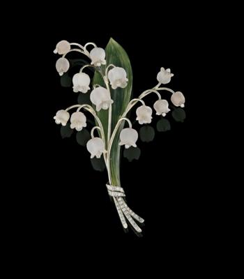 A lily of the valley brooch by Paltscho - Jewels