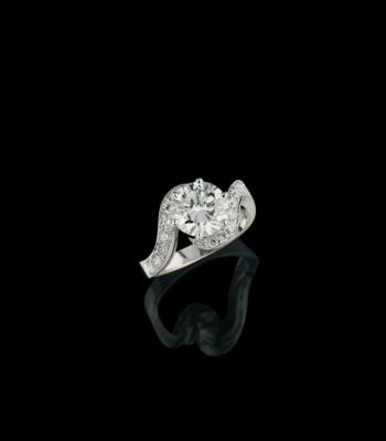 A brilliant ring by Tapparini, c. 3.20 ct - Šperky