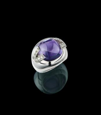 A brilliant and amethyst ring by Versace - Šperky
