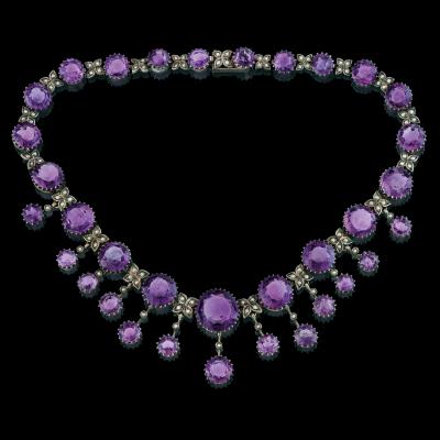 An amethyst necklace - Exkluzivní šperky