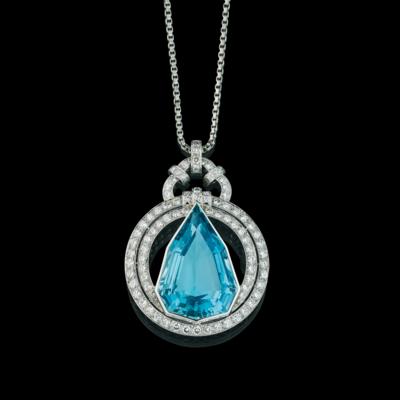 An aquamarine pendant c. 35 ct - Gioielli scelti