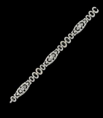 A diamond bracelet, total weight c. 5 ct - Exkluzivní šperky