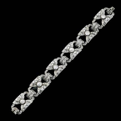 Diamantarmband zus. ca. 4 ct - Juwelen