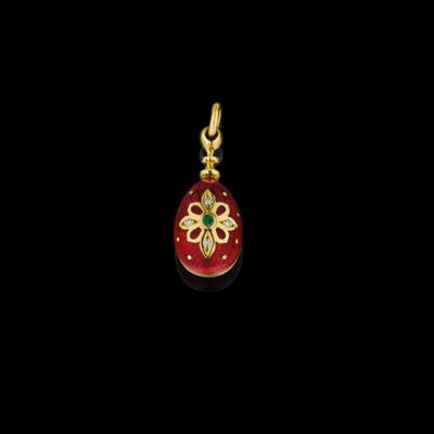 An egg pendant, Fabergé by Victor Mayer - Gioielli scelti