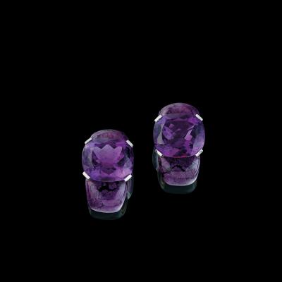 Fochtmann Amethyst Ohrclips zus. ca. 25 ct - Juwelen