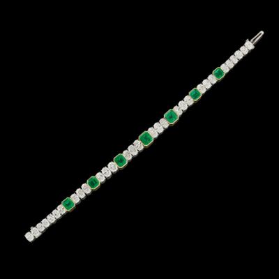 A Diamond and Emerald Bracelet - Exkluzivní šperky