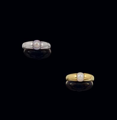 2 ‘Tahiti’ cultured pearl rings by Cartier - Exquisite Jewels