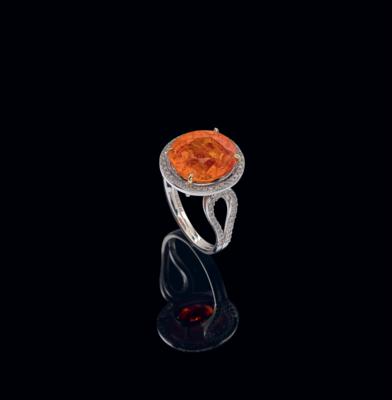 Brillant Spessartin Ring - Juwelen