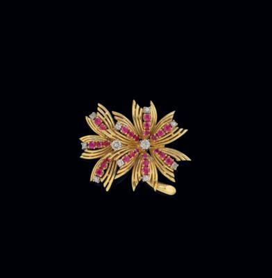 Van Cleef & Arpels Brillant Rubinbrosche - Juwelen