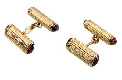 A pair of garnet cufflinks - Orologi da polso e da tasca