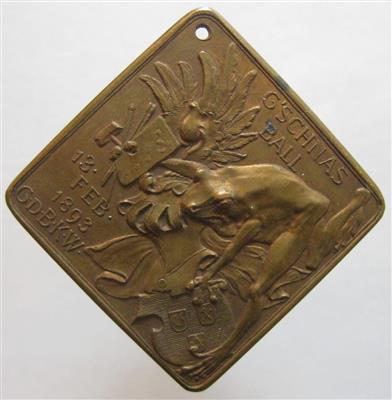 Gschnasfest der Gesellschaft der Bildenden Künstler Wiens am 13. Februar 1893 - Monete, medaglie e cartamoneta