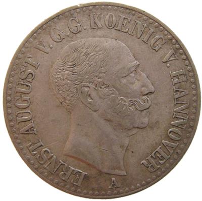 Hannover, Ernst August 1837-1851 - Münzen, Medaillen und Papiergeld