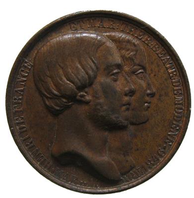 Henri V. 1820-1883 - Mince, medaile a papírové peníze