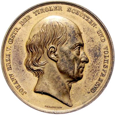 Schützenfest in Meran am 18. Mai 1851 - Mince, medaile a papírové peníze