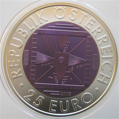 Bimetall Niobmünze 50 Jahre Fernsehen - Coins, medals and paper money
