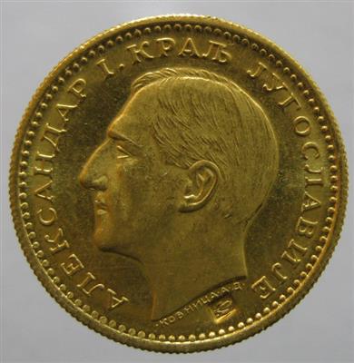 Jugoslawien, Alexander I. 1921-1934 GOLD - Münzen, Medaillen und Papiergeld