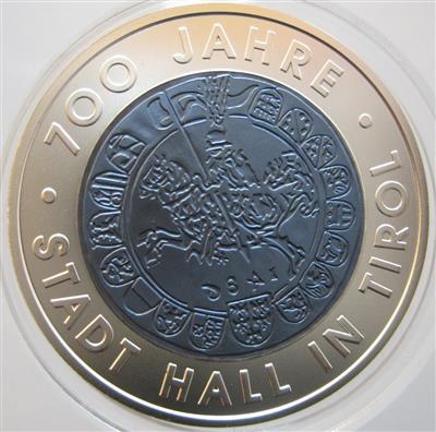 Niob 25 Euro 2003 Hall. u. a. 20 und 10 Euro Silber - Münzen, Medaillen und Papiergeld