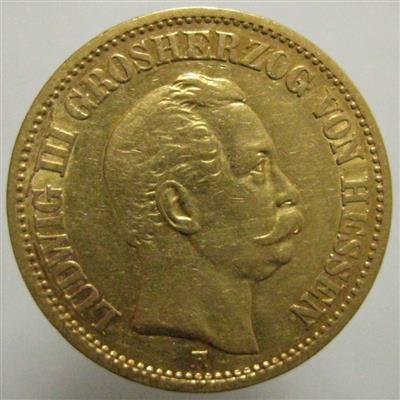Hessen, Wilhelm III. 1848-1877, GOLD - Mince