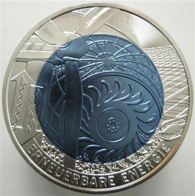 Bimetall Niobmünze erneuerbare Energie - Münzen