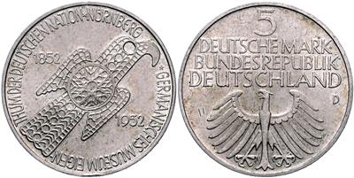 5 DM 1952 Germanisches Museum - Mince