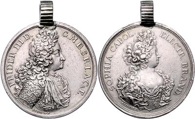 Brandenburg, Friedrich III. 1688-1701 und Sophie Charlotte von Braunschweig Lüneburg - Coins