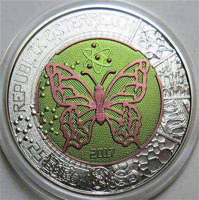 Bimetall Niobmünze Mikrokosmos - Münzen