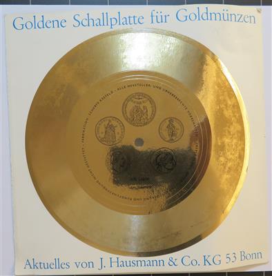 Goldene Schallplatte für Goldmünzen - Mince