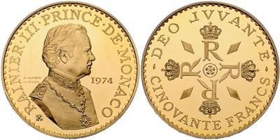 Rainier III. 1949-2005, GOLD - Mince