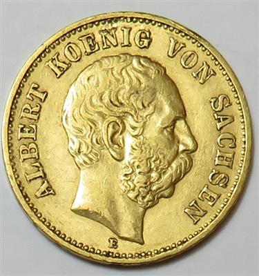 Sachsen, Albert 1873-1902 GOLD - Coins