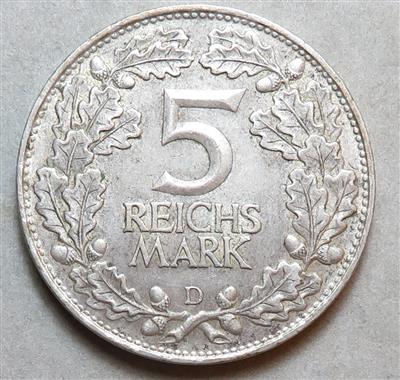 5 Reichsmark 1925 D Jahrtausendfeier der Rheinlande - Münzen