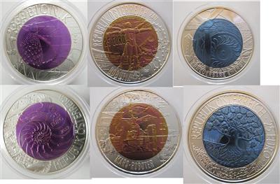 Bimetall Niobmünzen (3 Stk.) - 