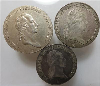 Franz II./ Franz I. 1792-1835 (3 Stk.) - Münzen und Medaillen