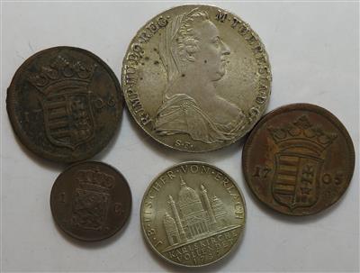 International (ca. 61 Stk., davon ca. 11 AR) - Münzen und Medaillen