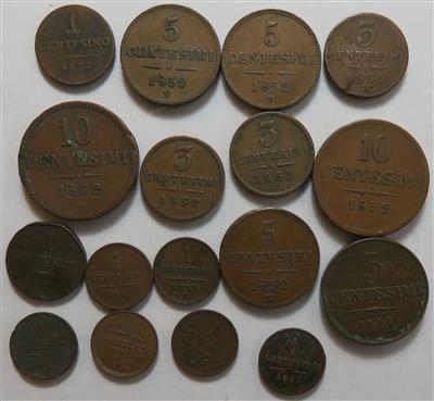 Lombardei-Venetien (ca. 17 Stk. AE) - Münzen und Medaillen