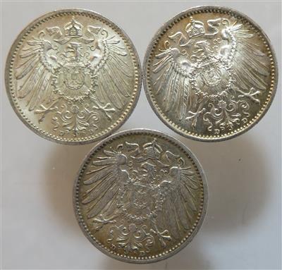 Deutsches Reich (ca. 43 Stk. AR) - Münzen und Medaillen