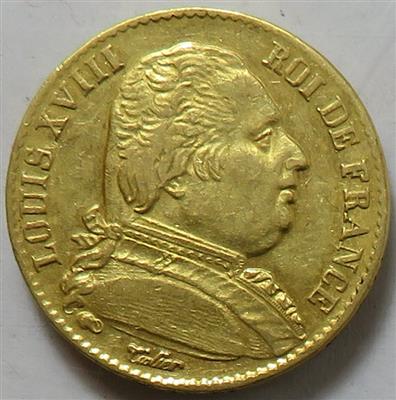 Louis XVIII. 1814-1824 GOLD - Münzen und Medaillen